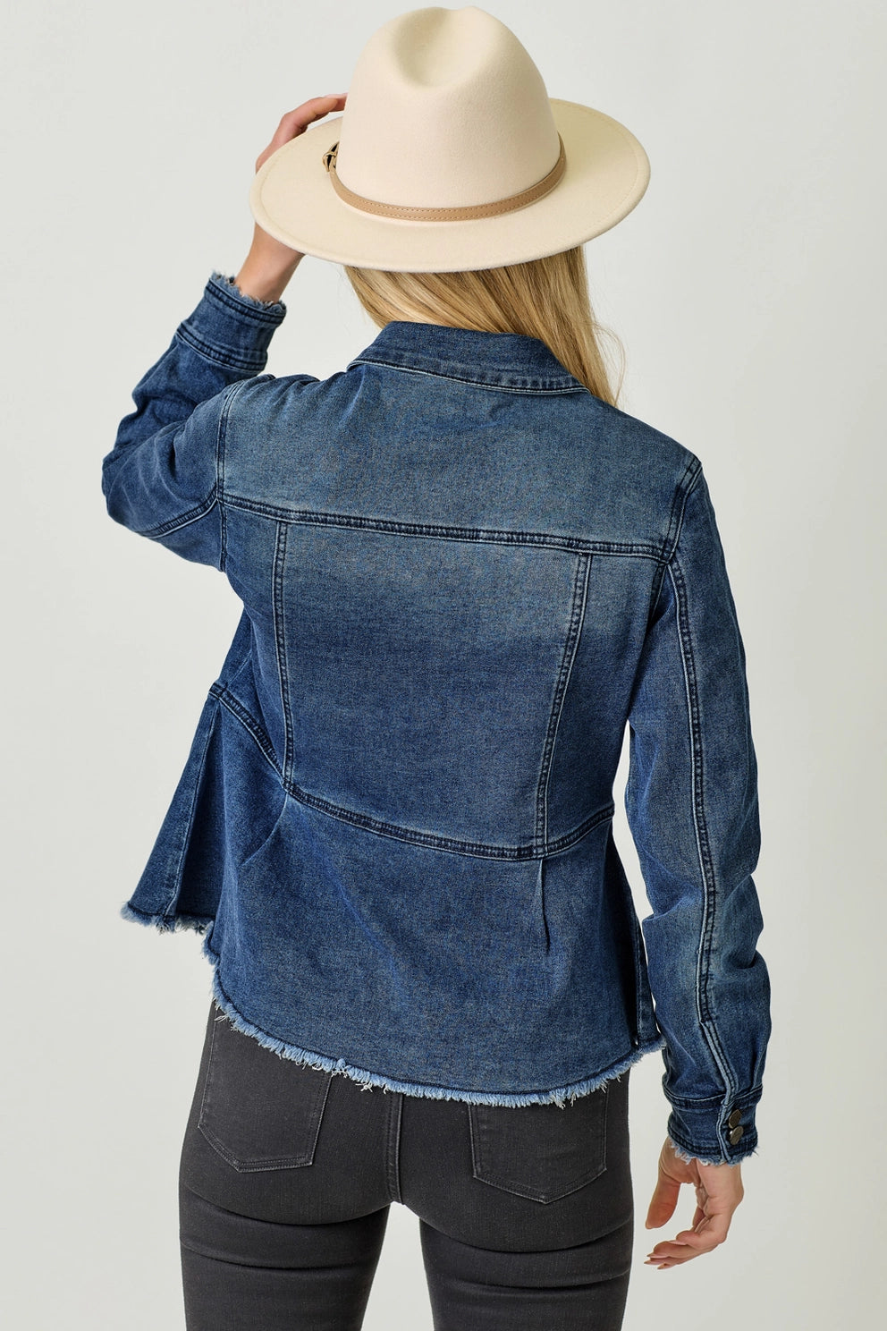 Fall Vibes Jacket - Dark Denim