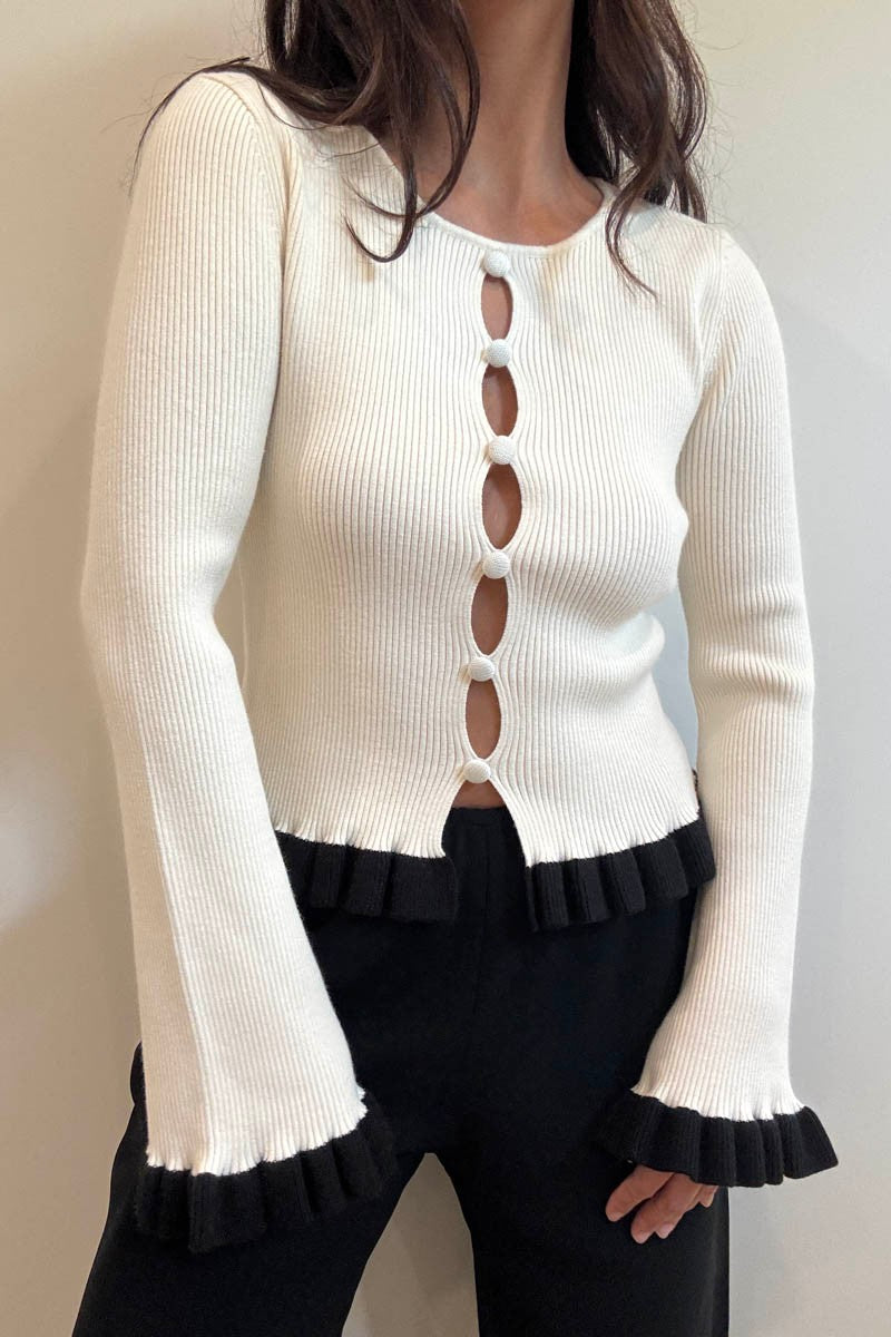 The Maria Hem Knit Cardigan