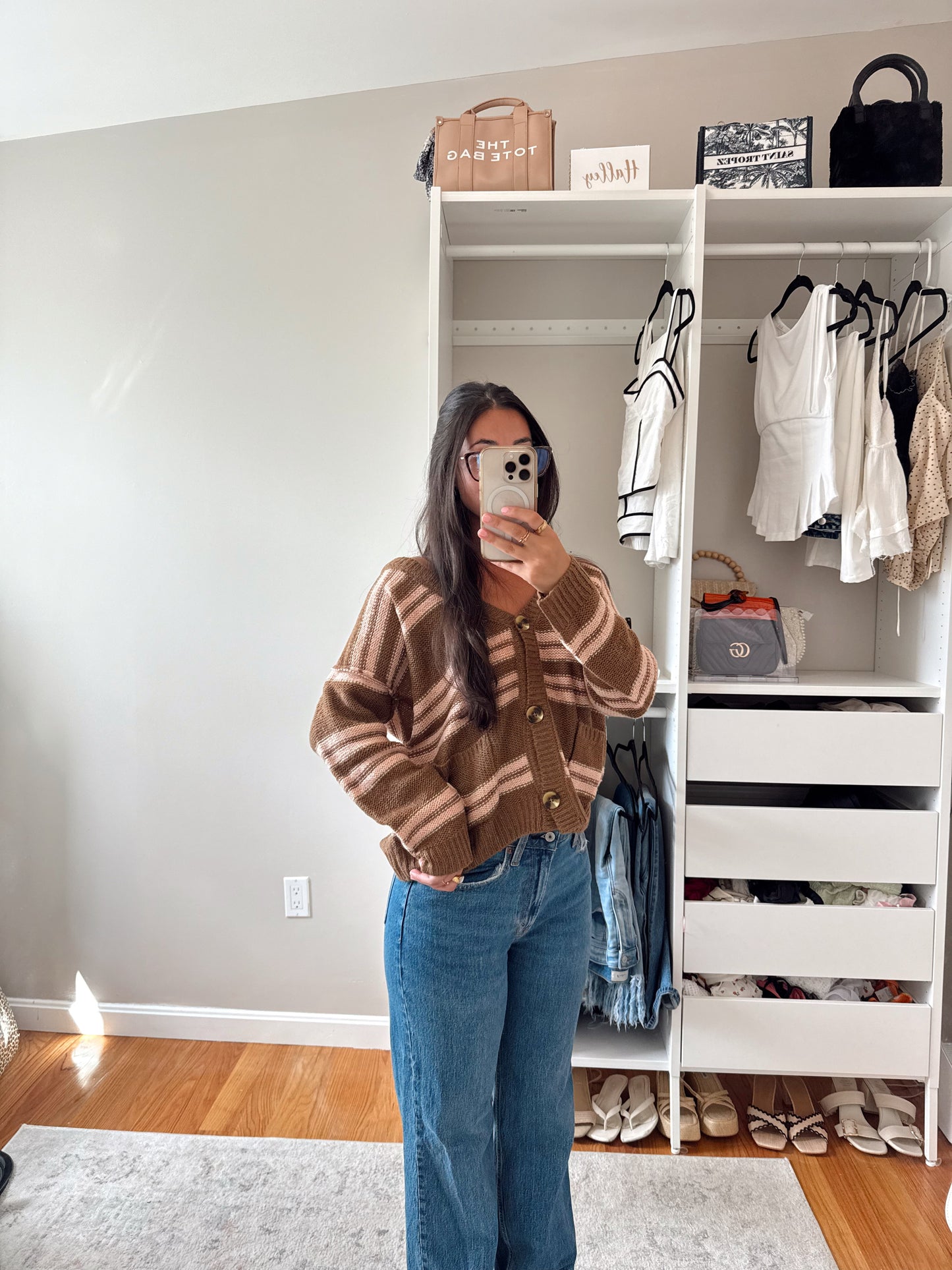 Retro Striped Cardigan