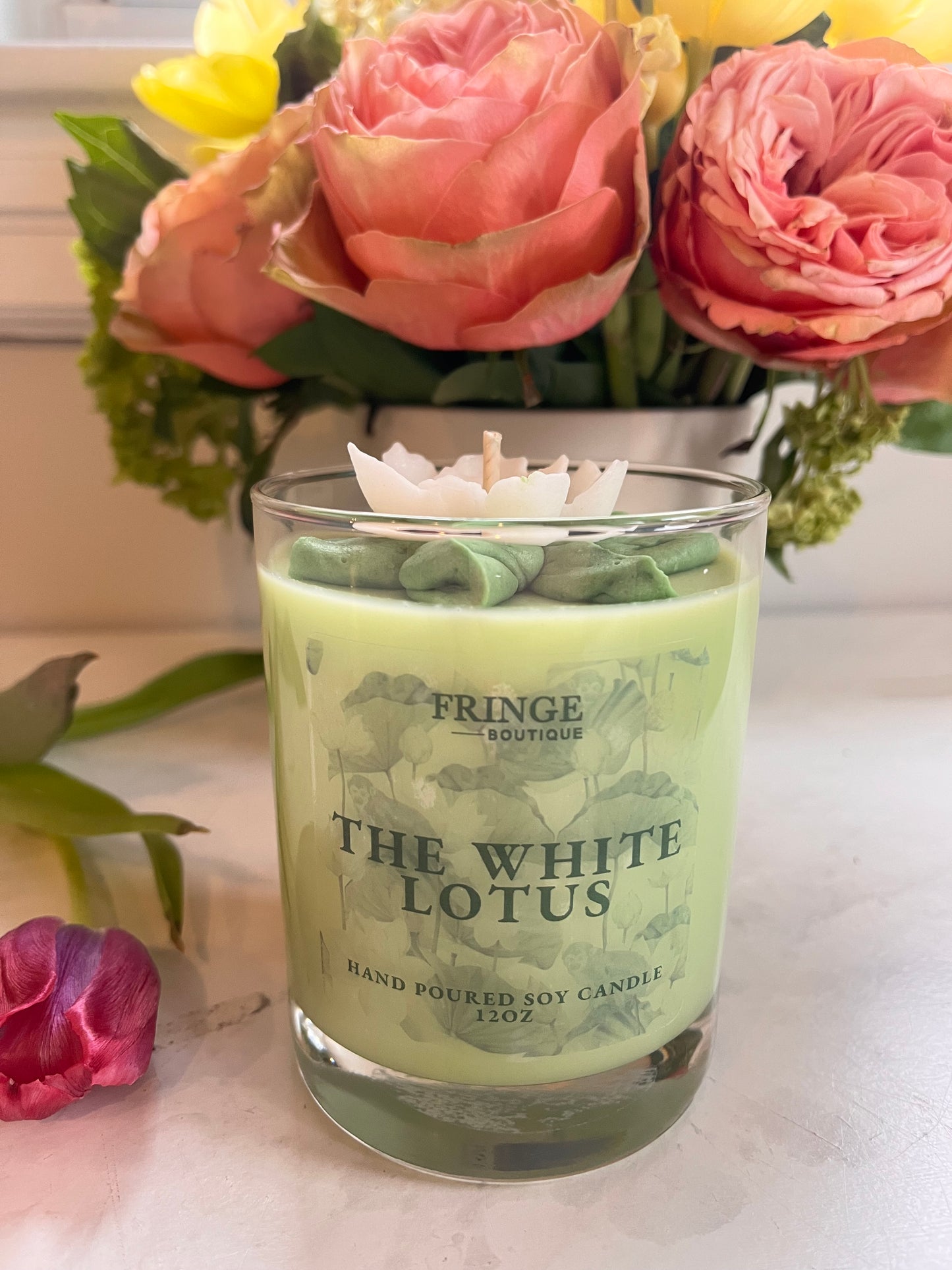 White Lotus Candle