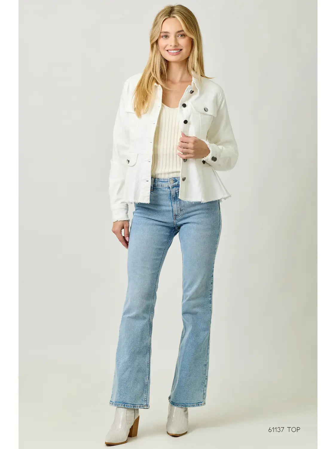 Fall Vibes Jacket - White