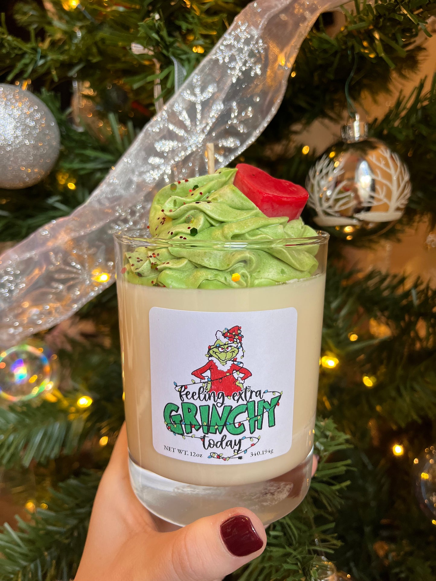 Grinch Candle