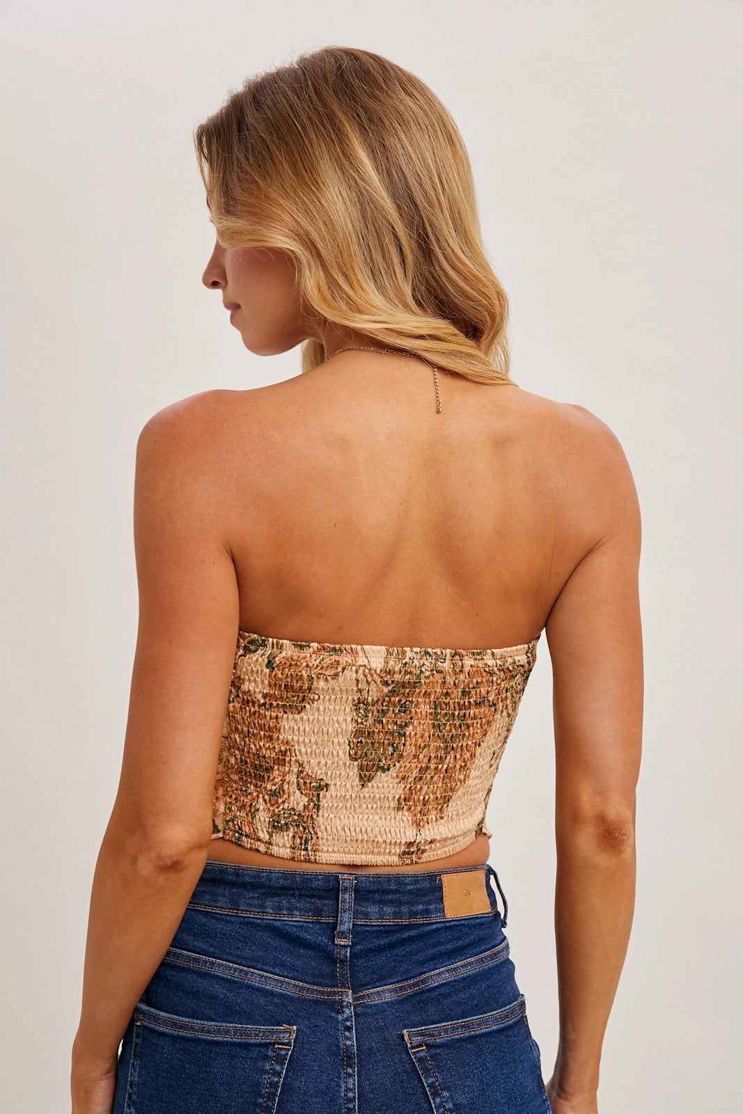 Paisley Satin Bandana Tube Top