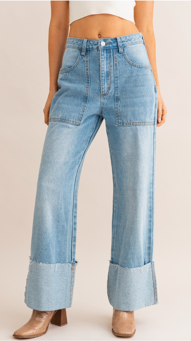 Bell Bottom Jeans for Women High Waist Jeans Button Tassel Pants Trousers  Bell-Bottom Pants