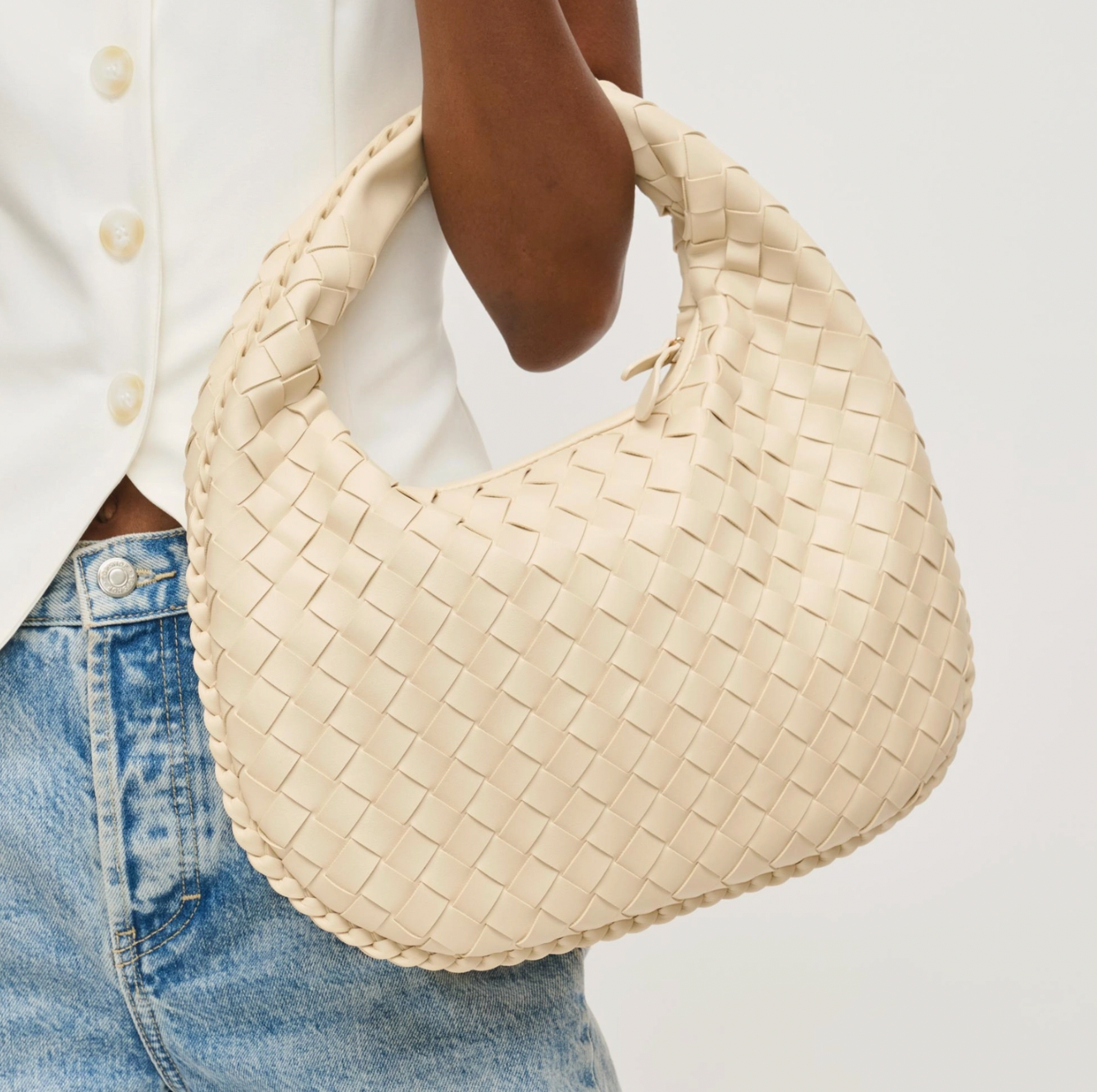 Wendy Woven Shoulder Bag