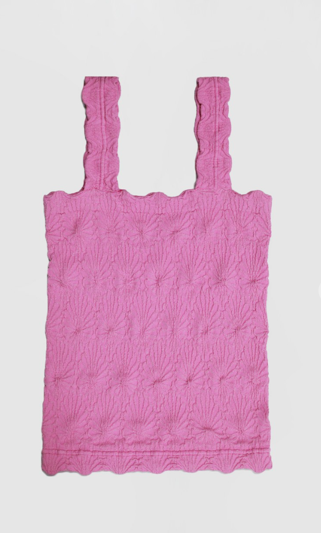 Brushed Textured Top - Pink