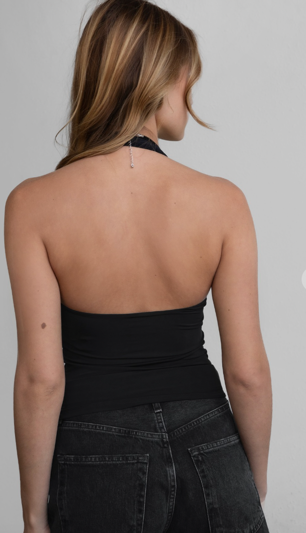 Kira Halter Top - Black