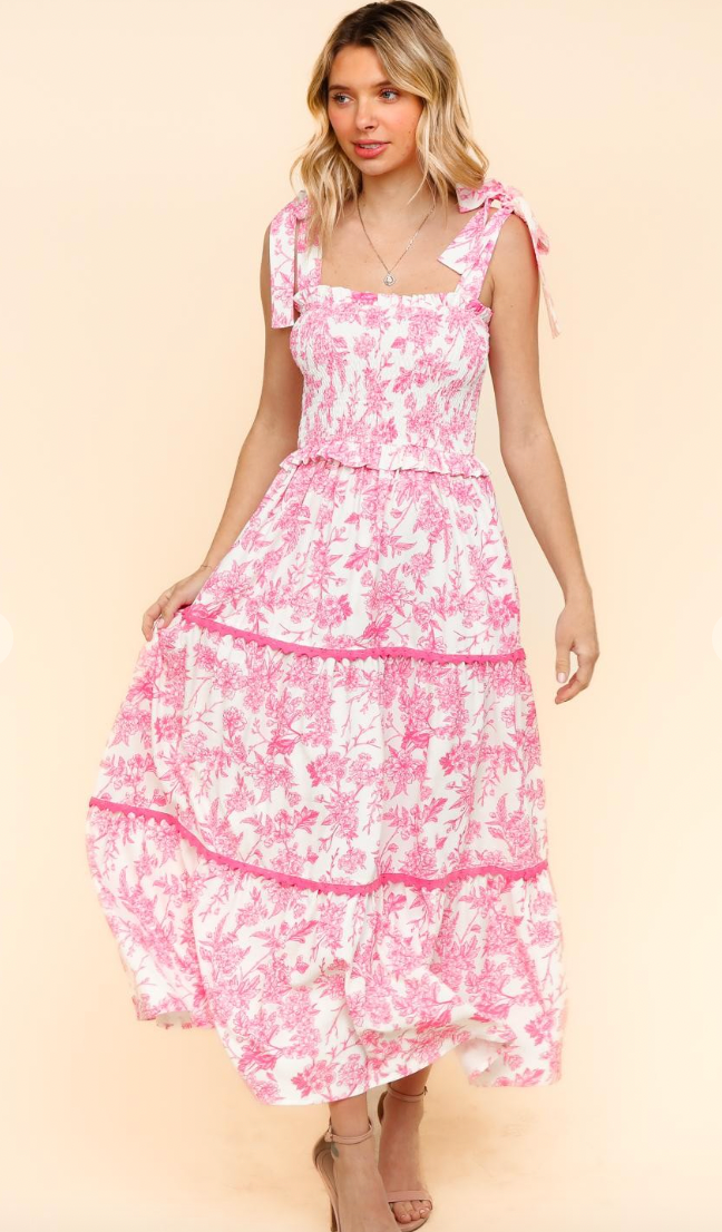 Sweetheart Floral Dress