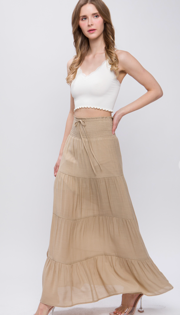 That Girl Maxi Skirt - Khaki