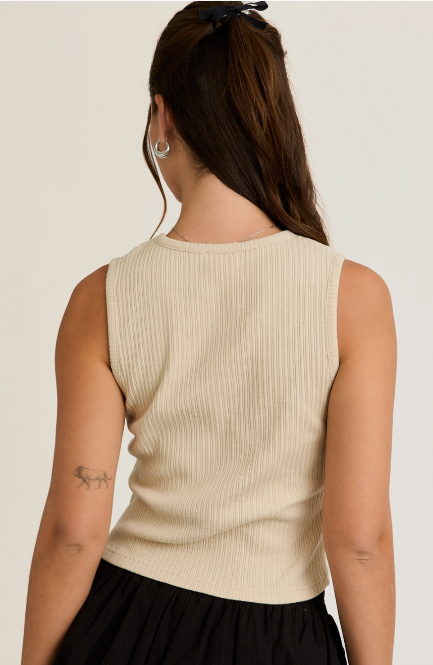 Cowboy Embroidery Knit Top