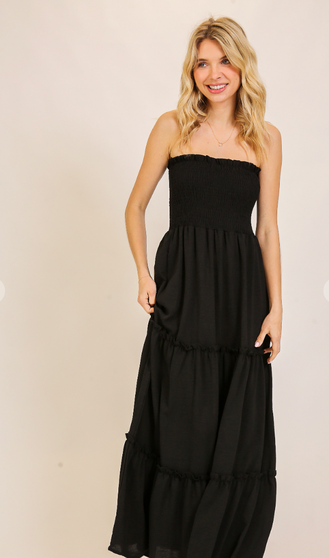 Beach Nights Dress - Black