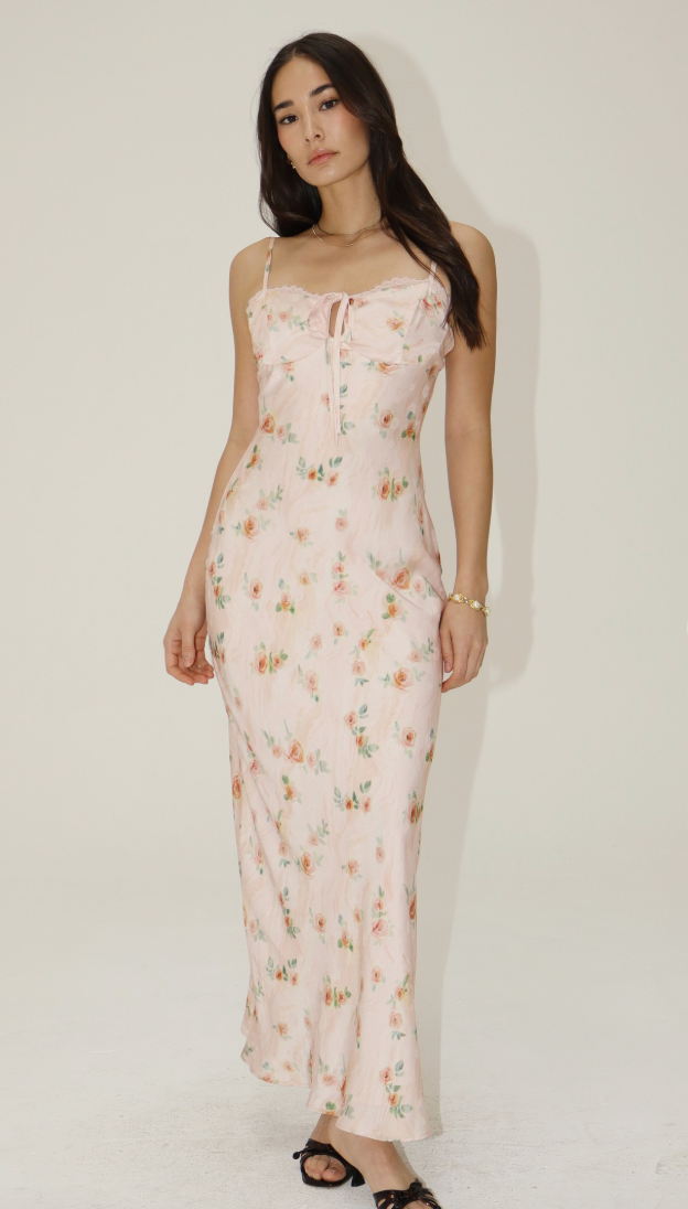 Natural Floral Dress