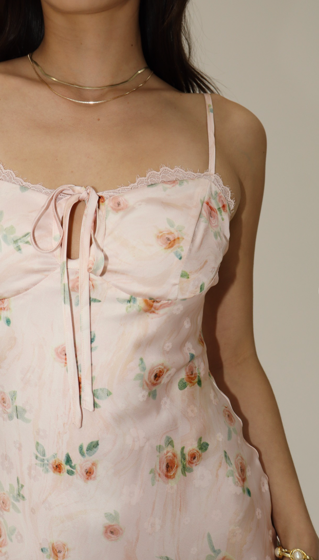 Natural Floral Dress