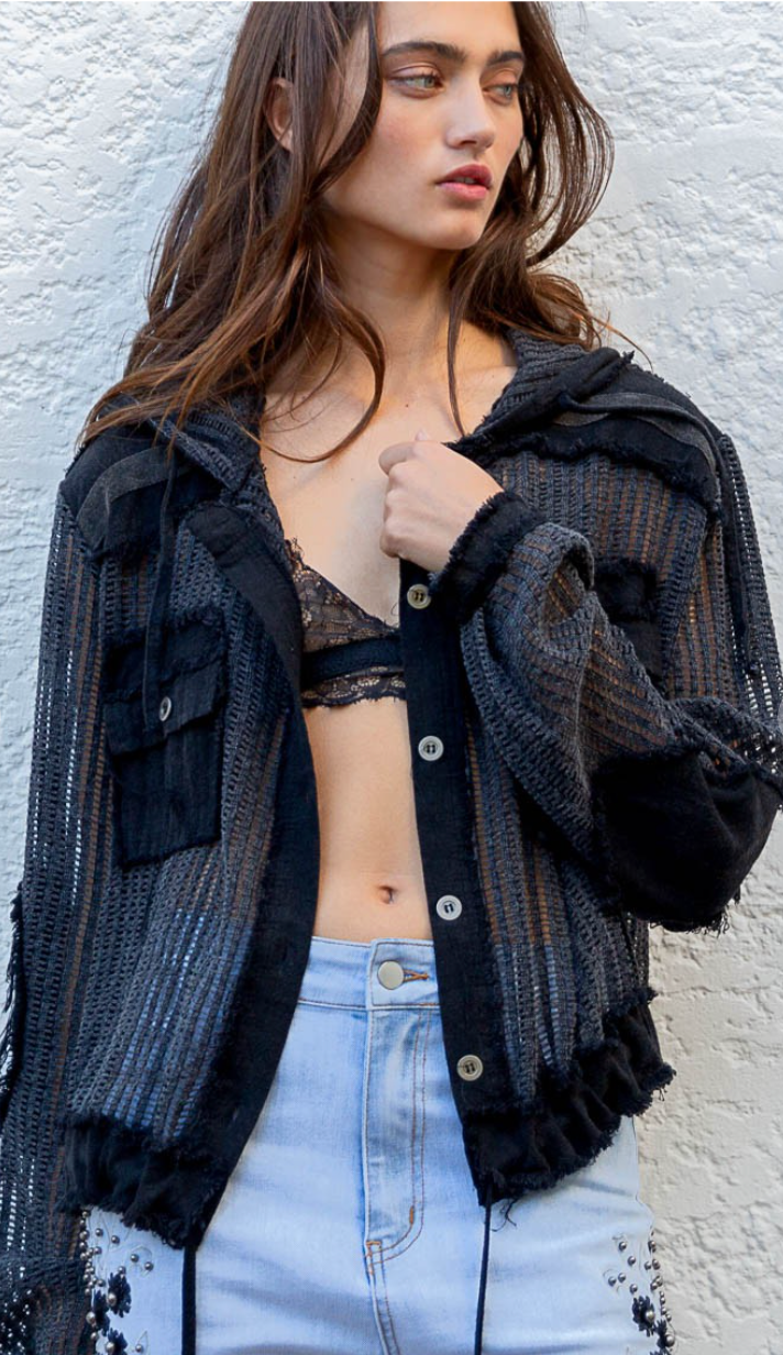 Molly Mesh Top - Black