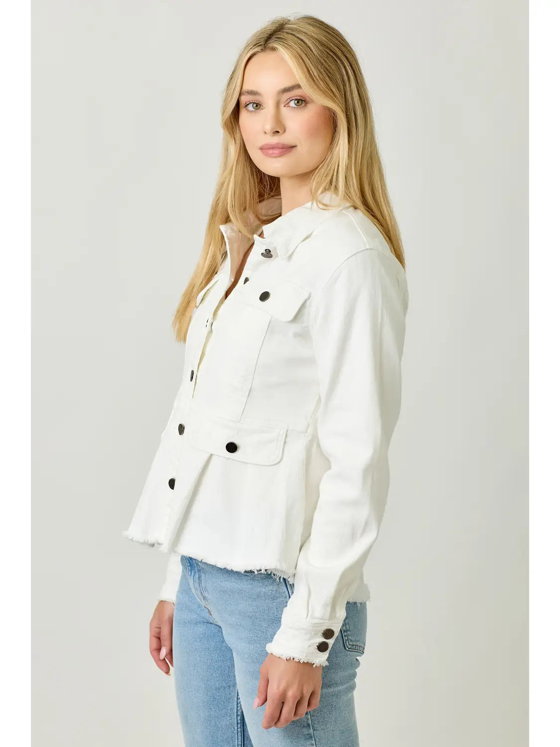 Fall Vibes Jacket - White