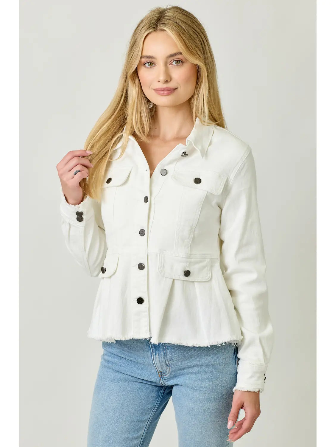 Fall Vibes Jacket - White