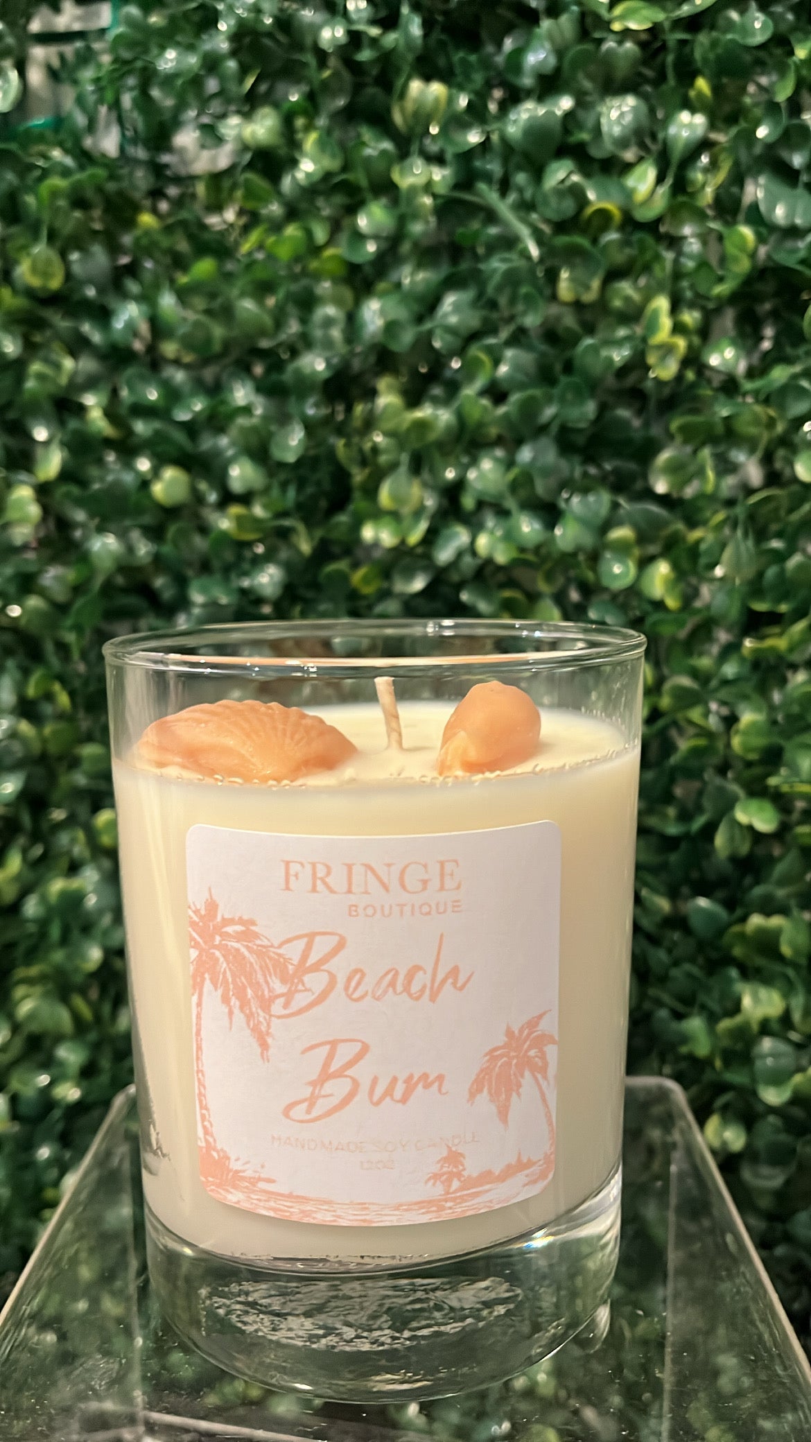 Beach Bum Sea Shell Candle