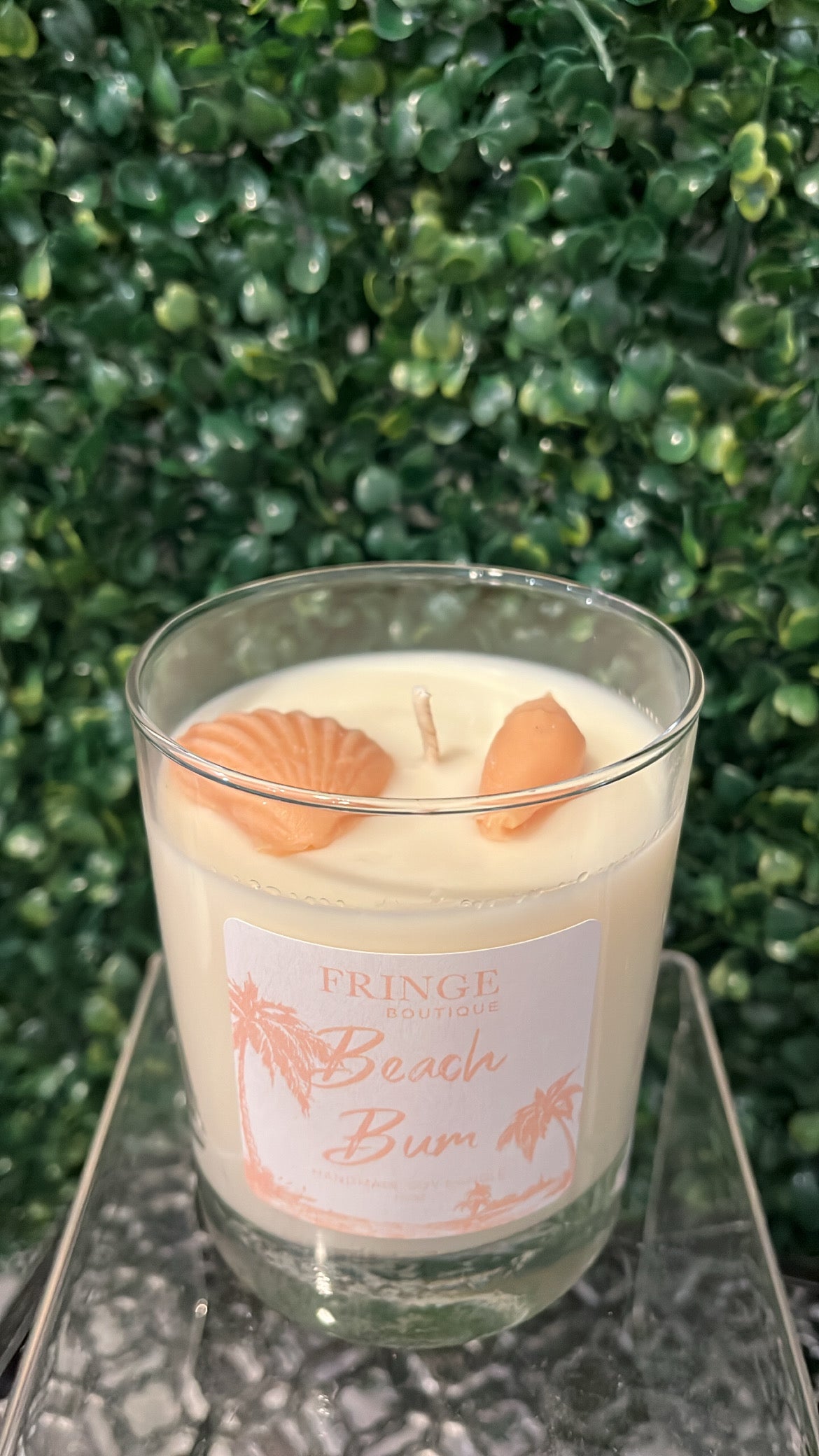 Beach Bum Sea Shell Candle