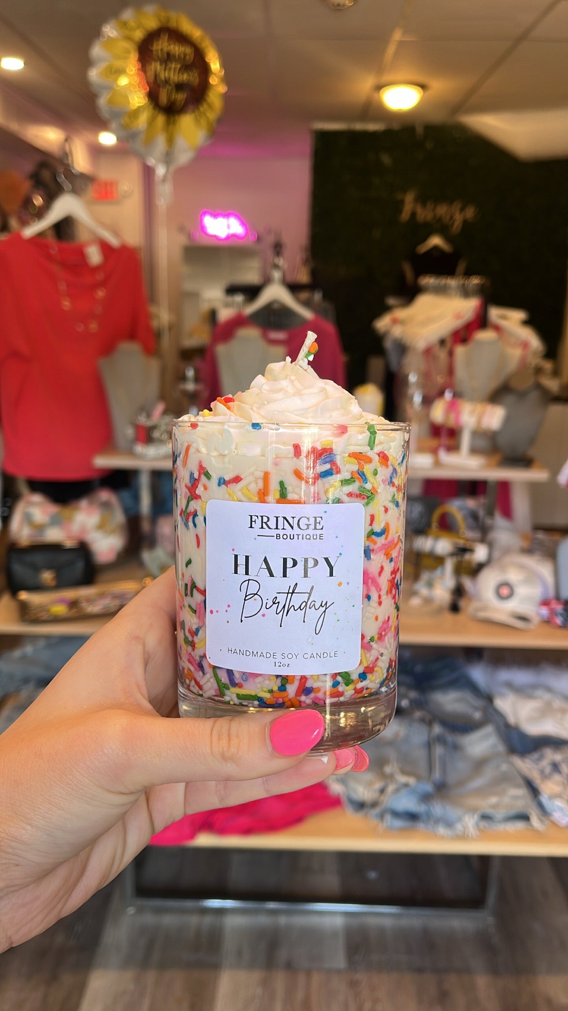 Birthday Sprinkle Candle