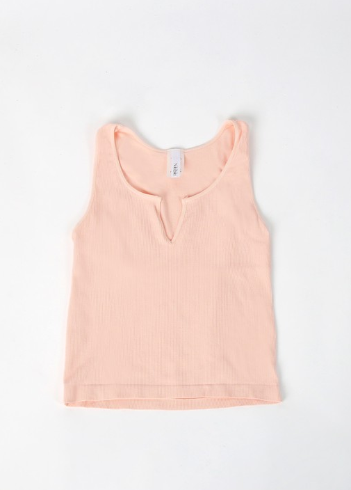 Notch Neck Sleeveless Tank