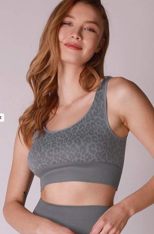 Blue Leopard Sports Bra