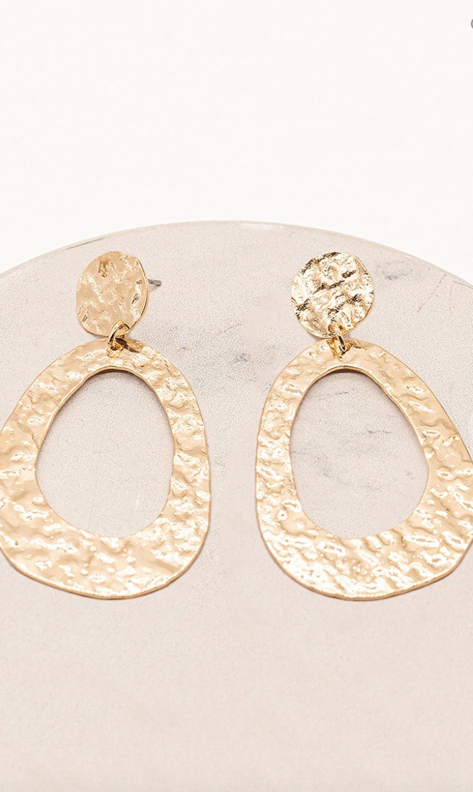 Gold Brass Hoops