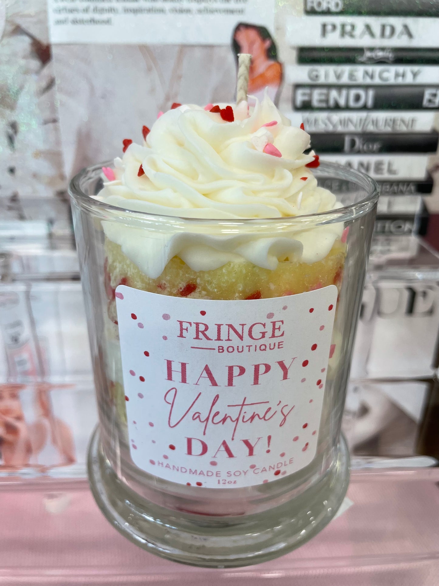 Double Cake Valentine’s Day Candle