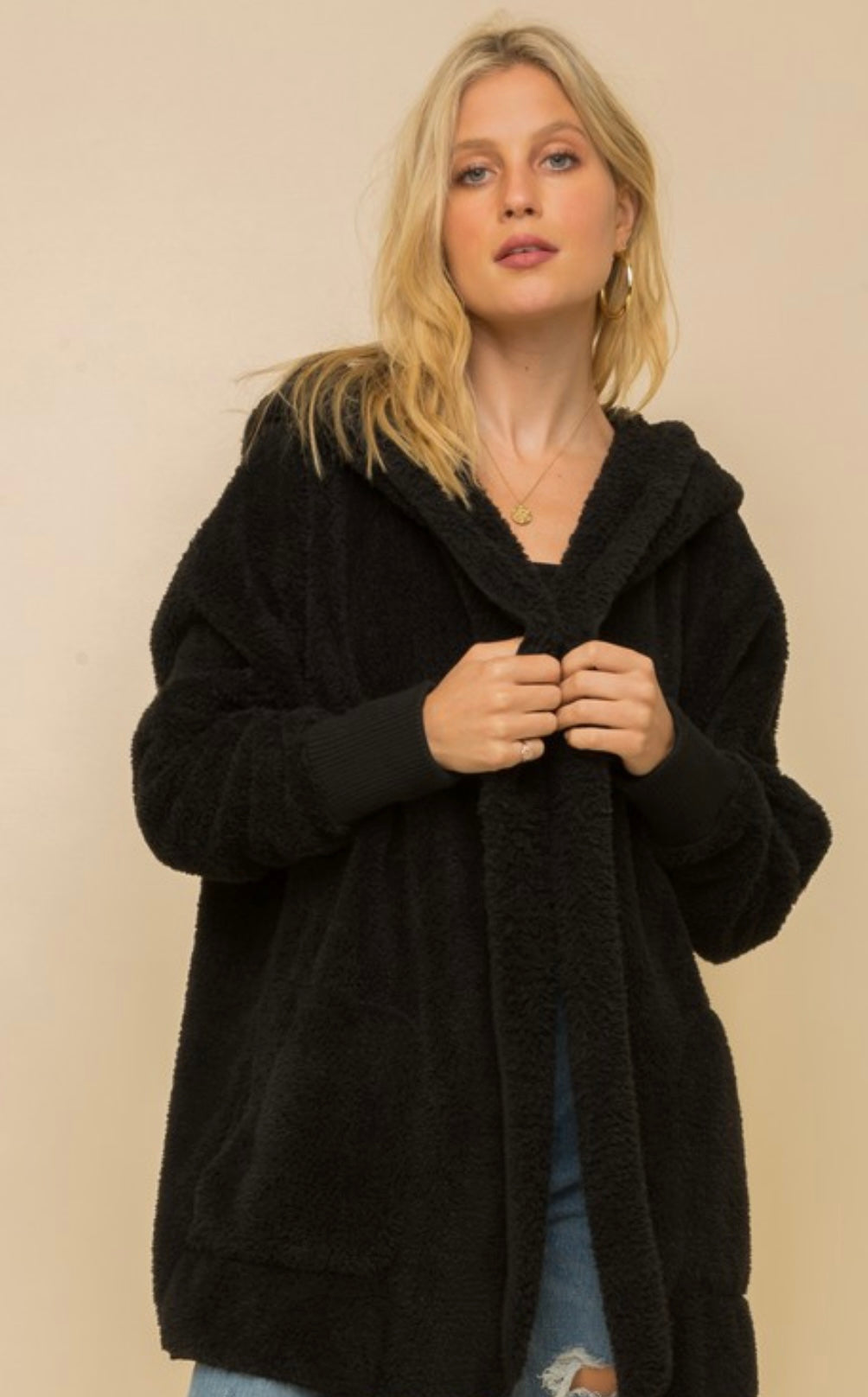 By the Fire Cardigan - Black