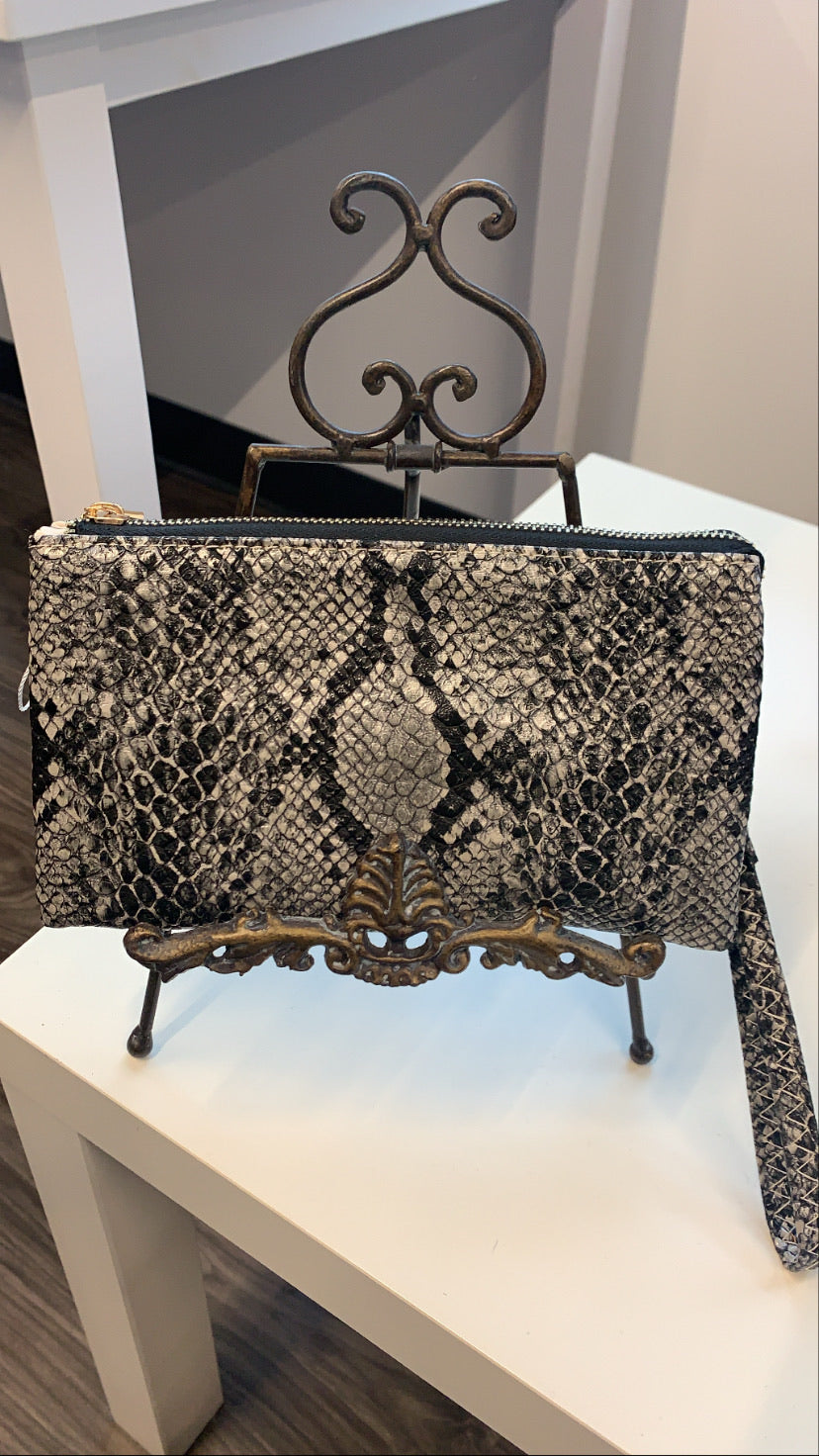 Snakeskin Wristlet