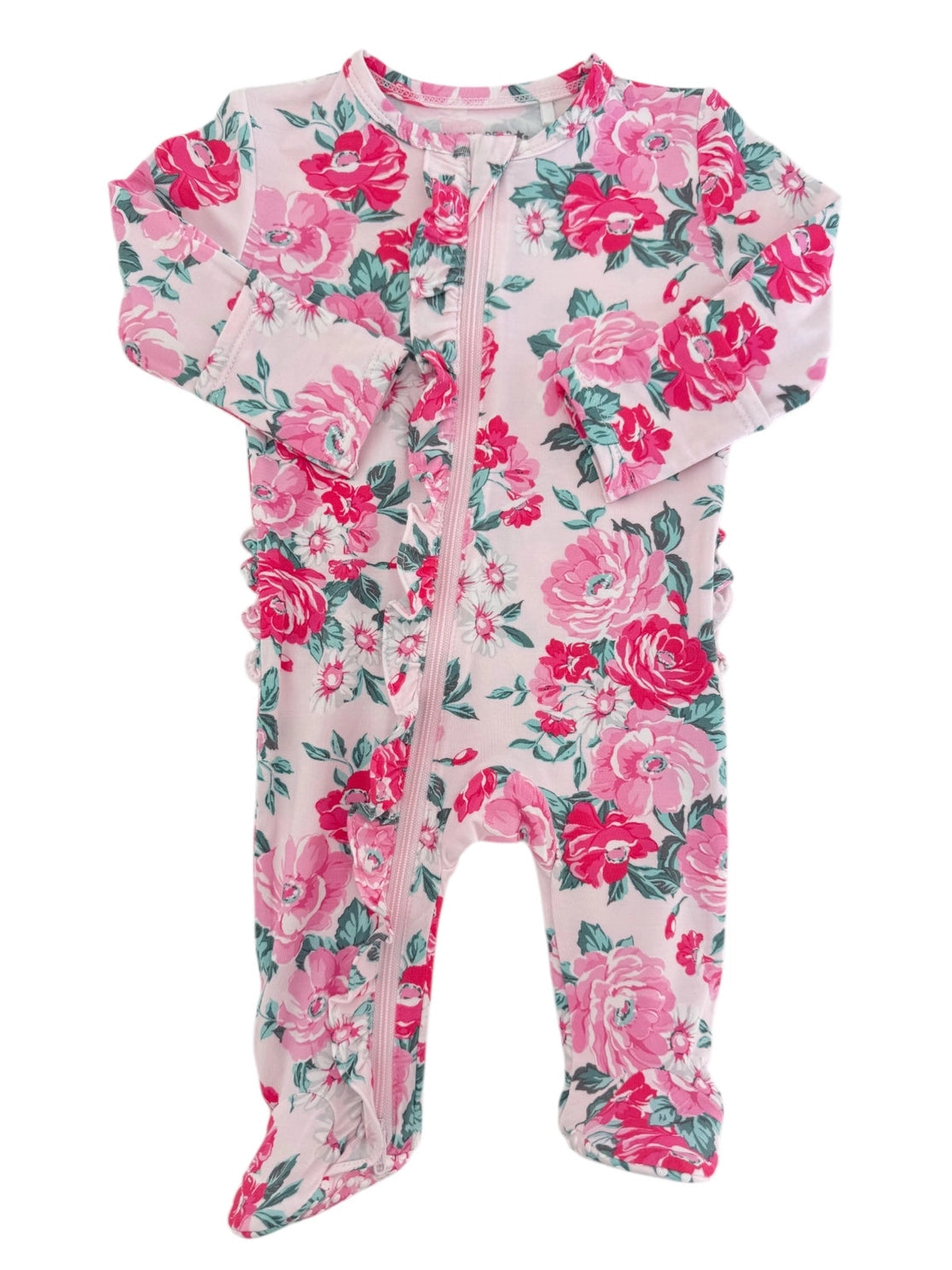 Stella 2-Way Zip Ruffle Footie