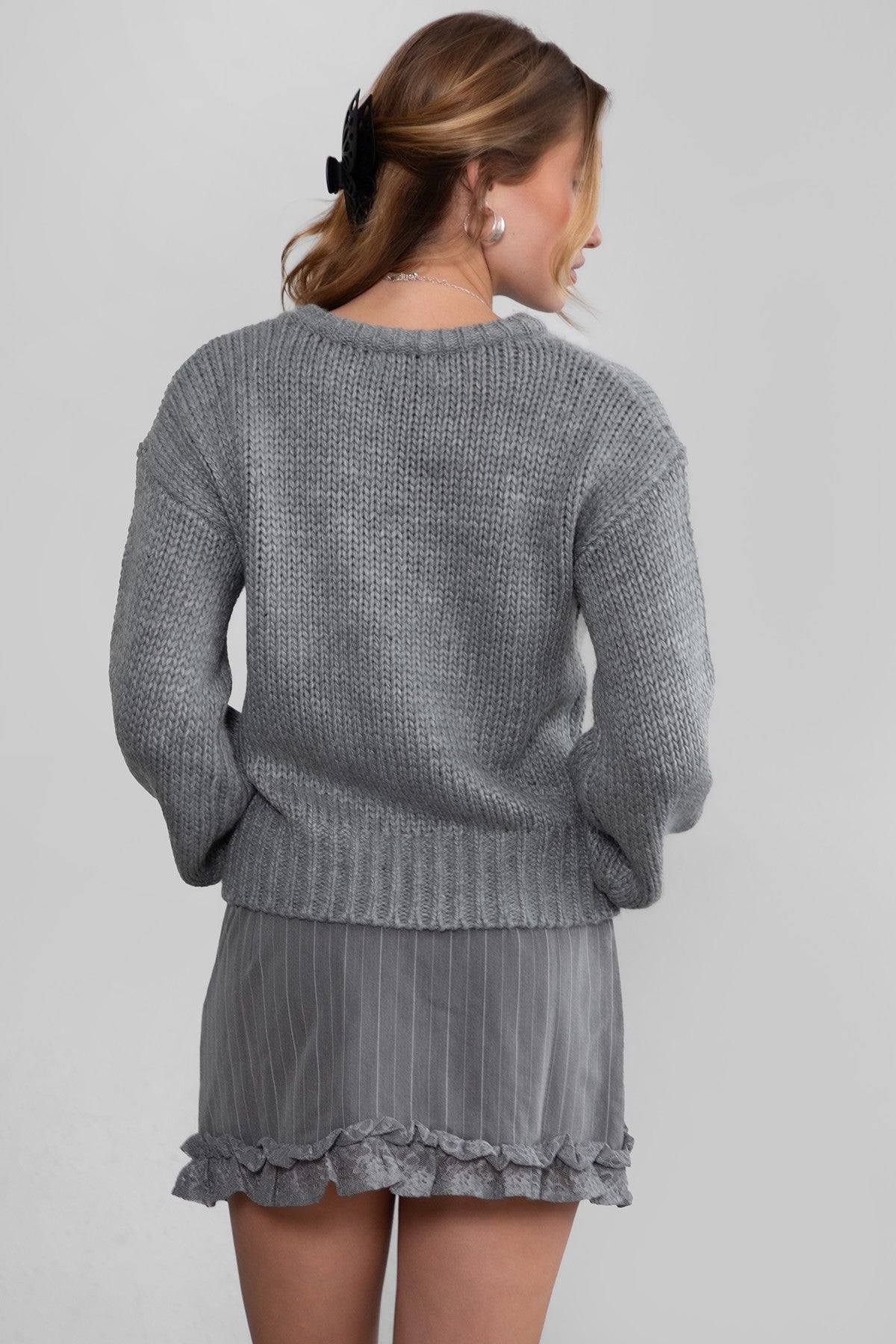 Kelly Ribbed Knit Sweater