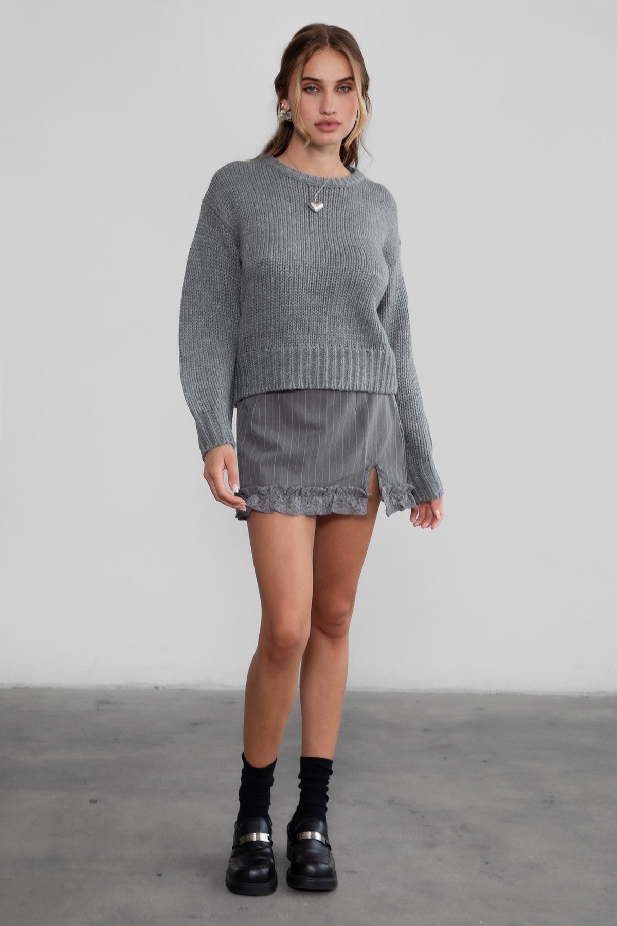 Kelly Ribbed Knit Sweater