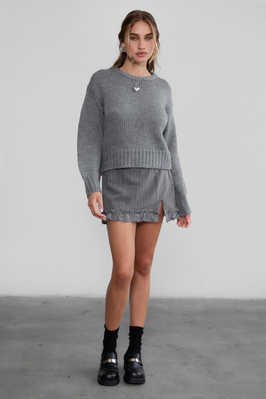 Kelly Ribbed Knit Sweater