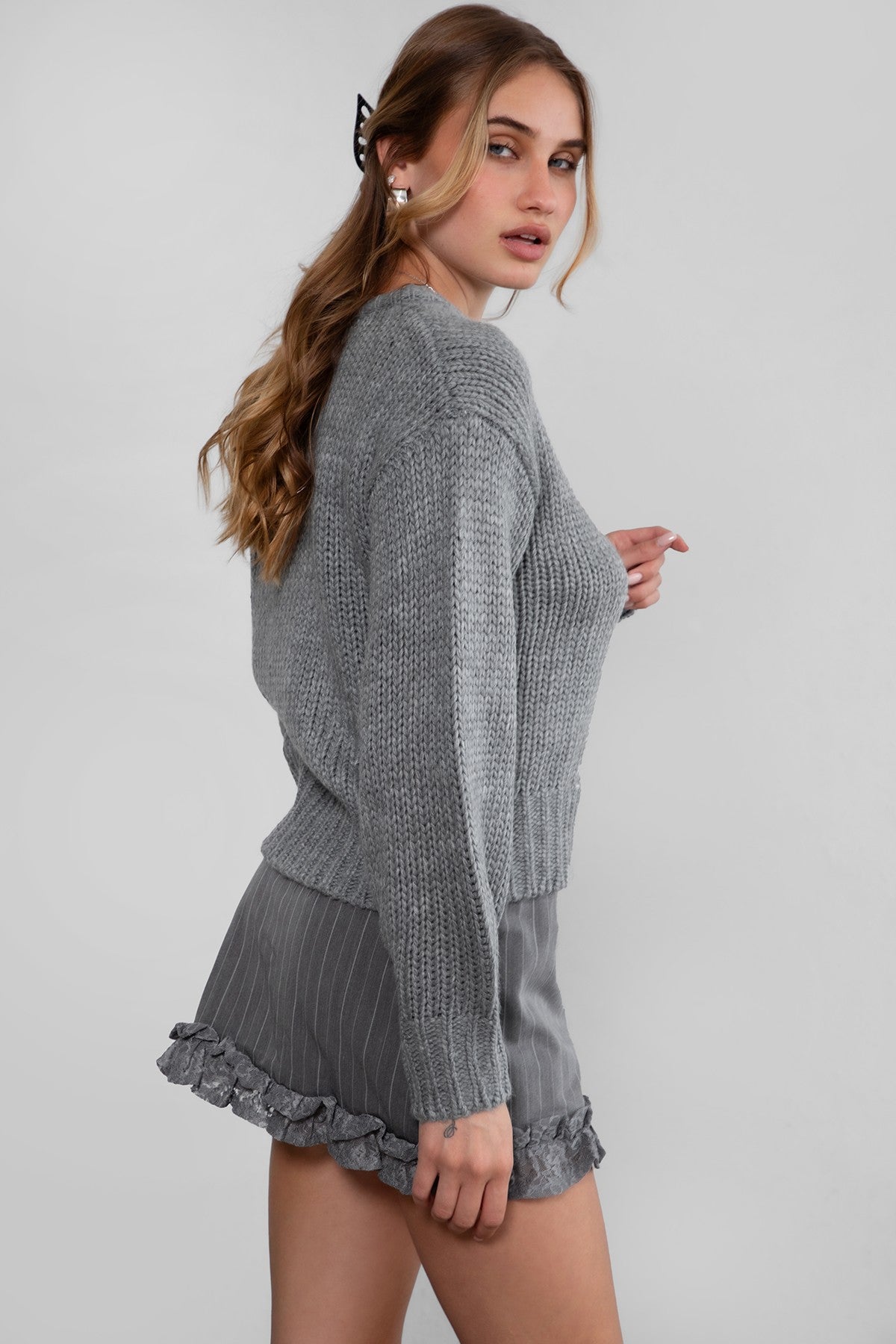 Kelly Ribbed Knit Sweater