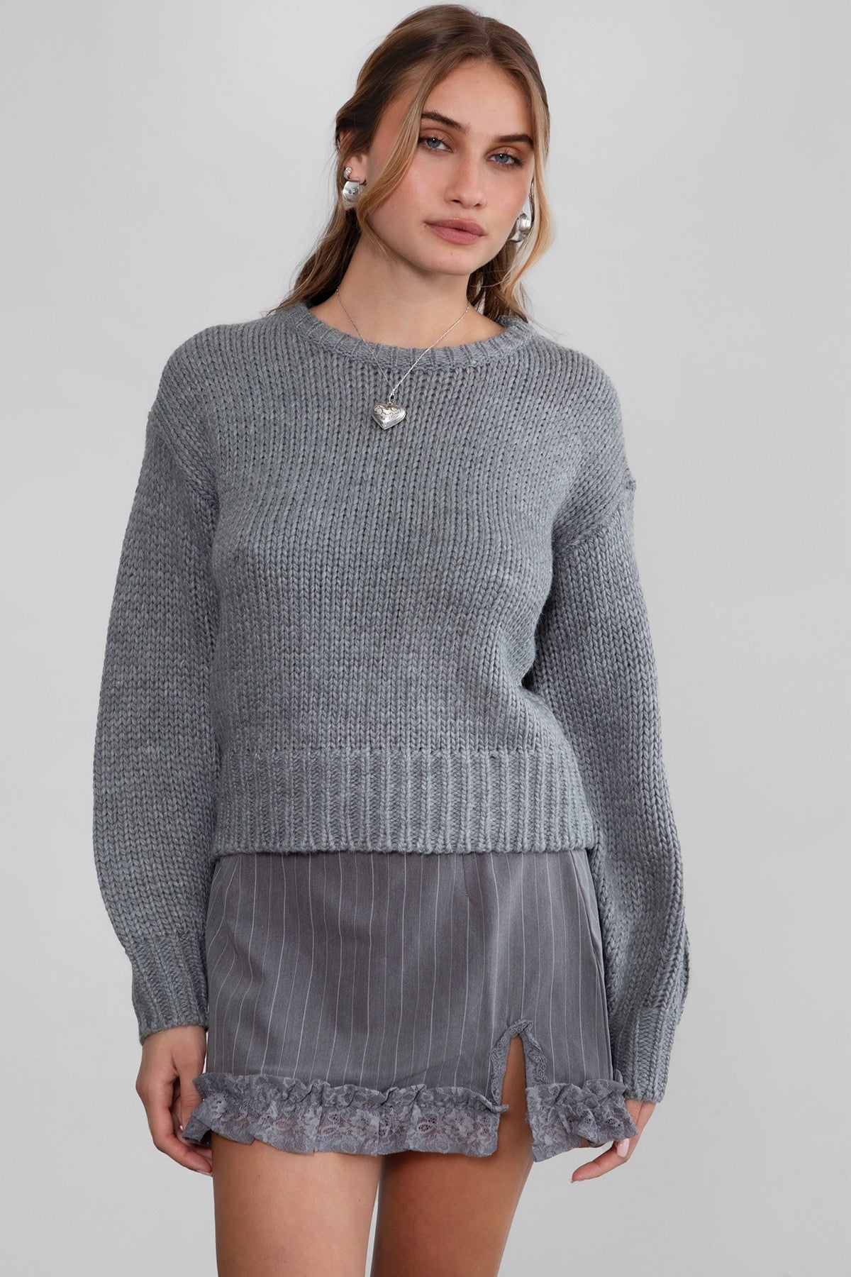 Kelly Ribbed Knit Sweater