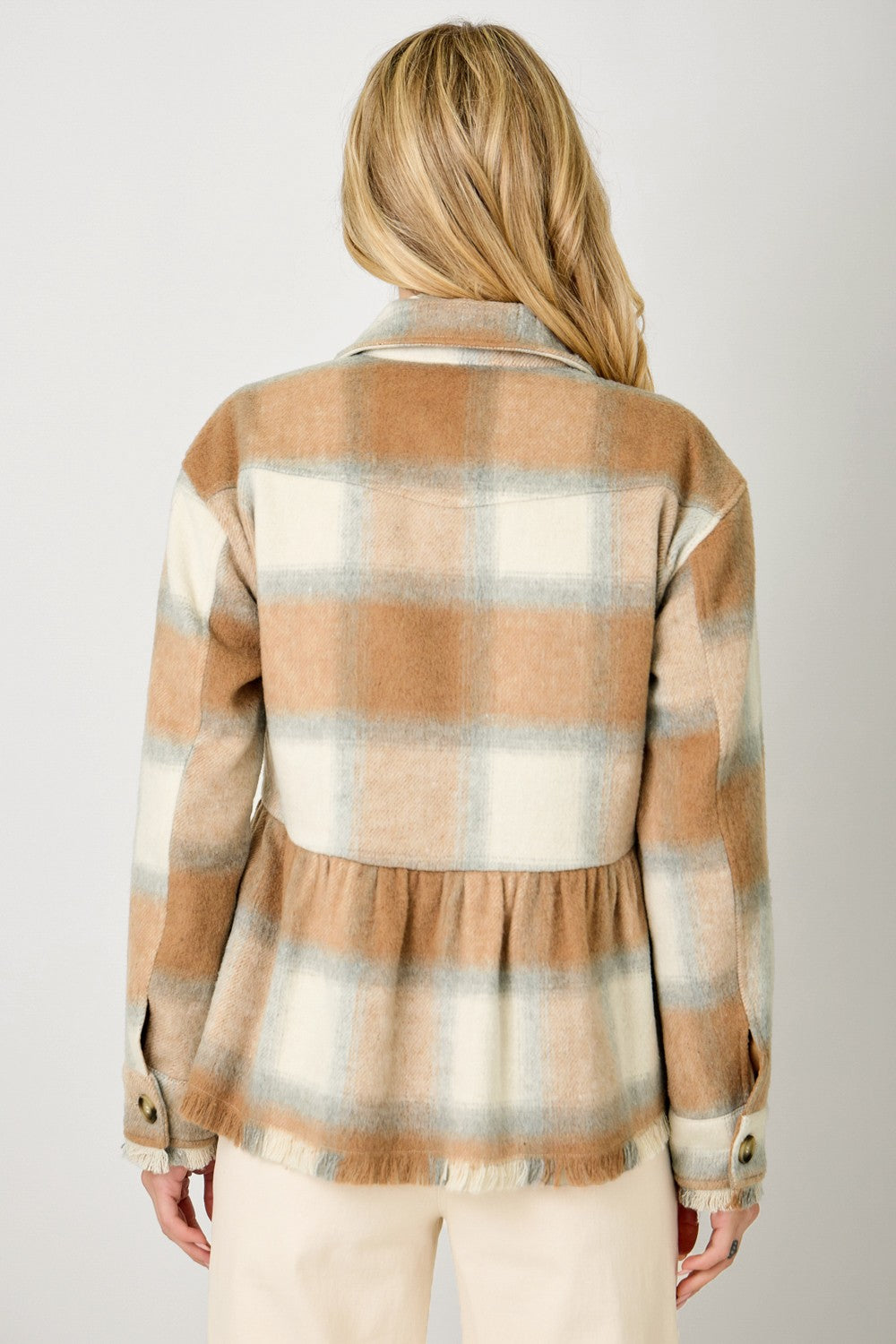 Latte Lover Plaid Jacket