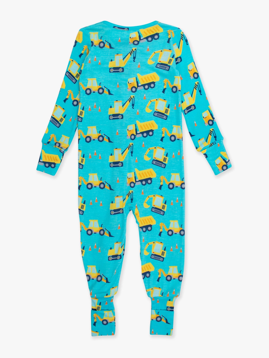 Bamboo Under Construction Convertible One Piece Footie Pajama