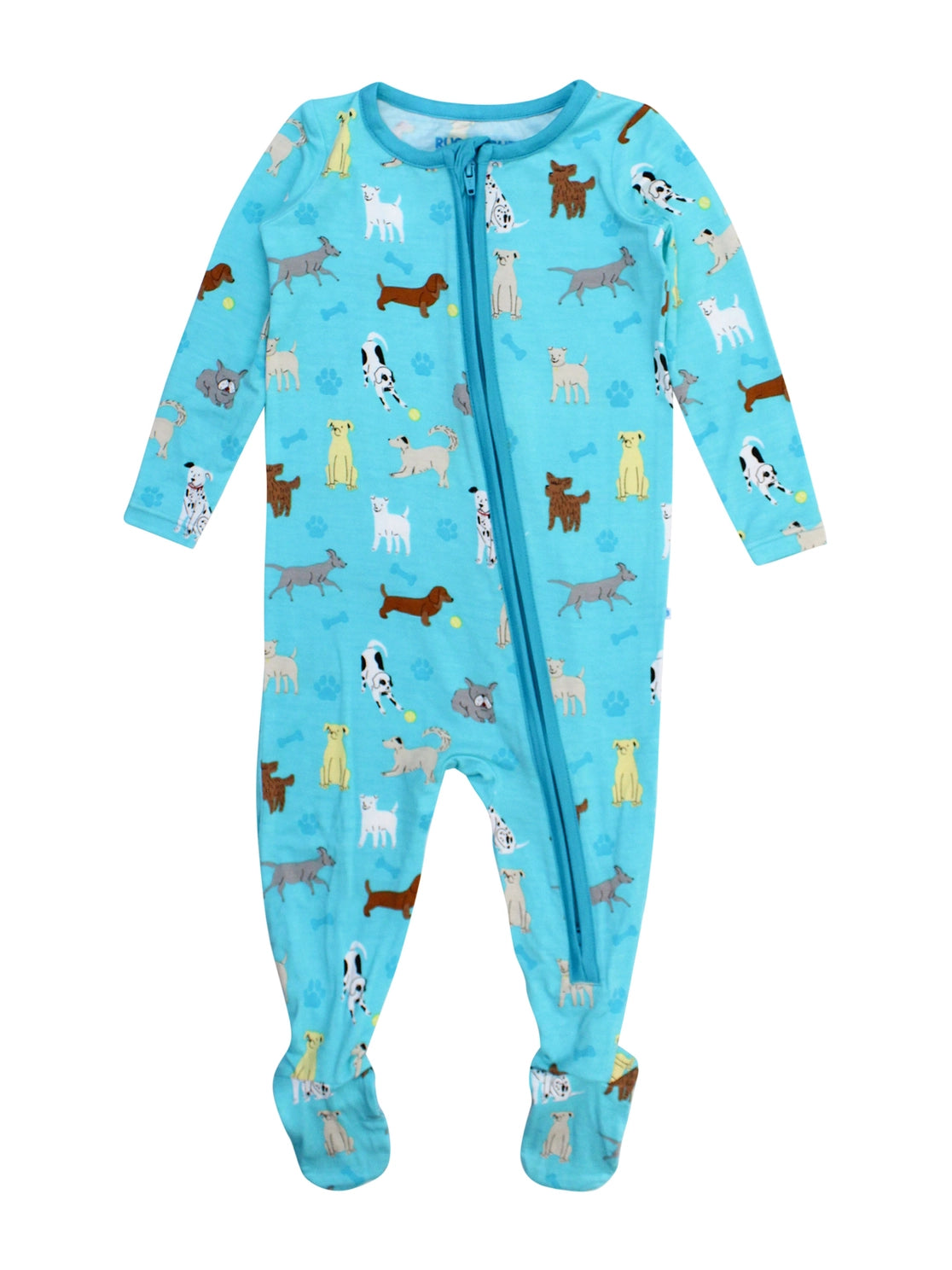 Boys Bamboo Puppy Playtime Footed One Piece Pajama