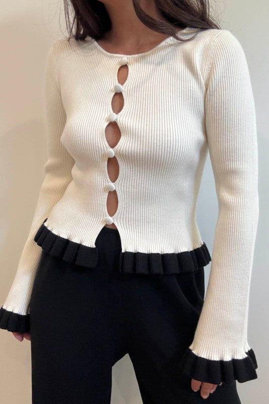 The Maria Hem Knit Cardigan