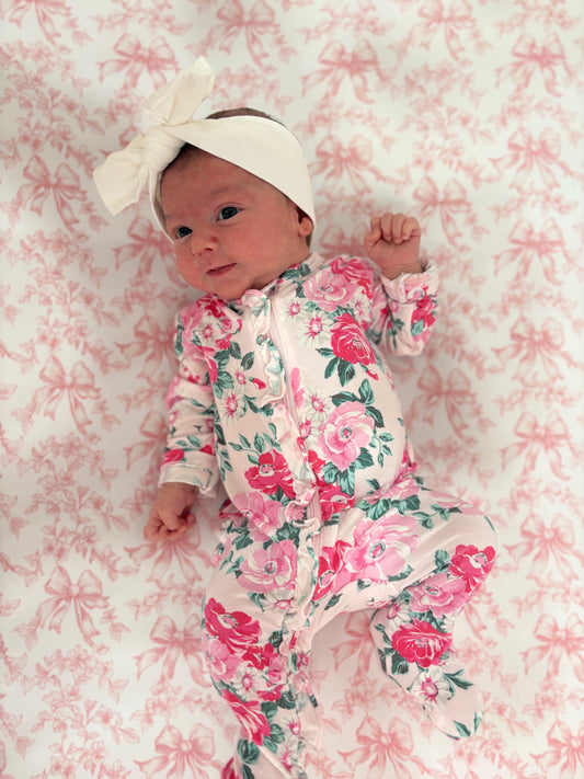 Stella 2-Way Zip Ruffle Footie