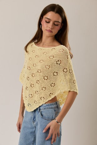 Openwork Detail  Poncho