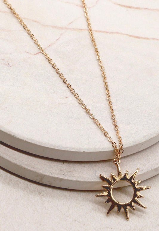 Sunburst Pendant Necklace