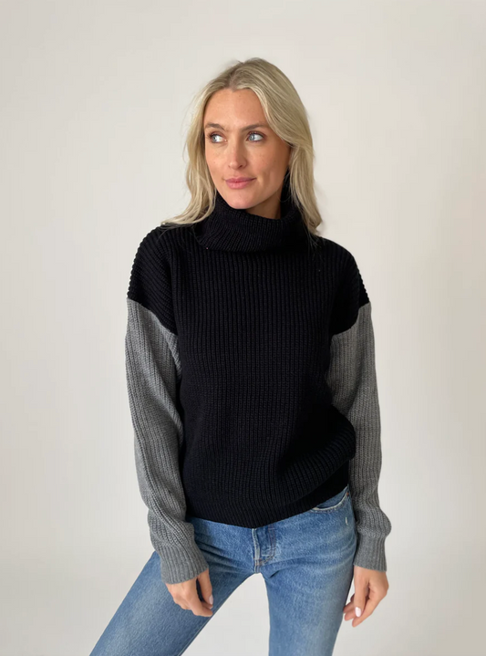 Emerson Sweater (Black / Grey)