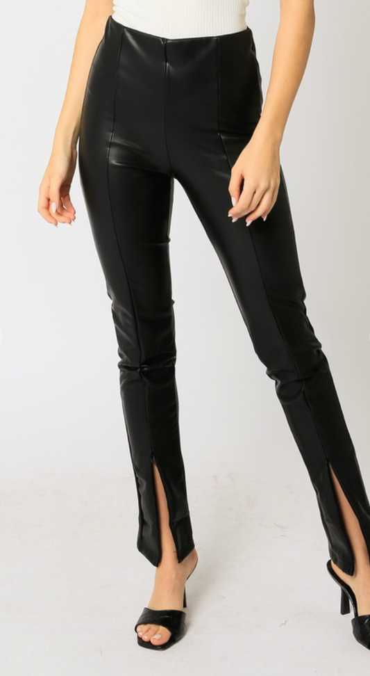 Happy Place Leather Leggings