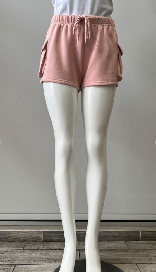 Basic Fleece Shorts - Pink