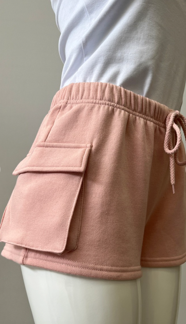 Basic Fleece Shorts - Pink