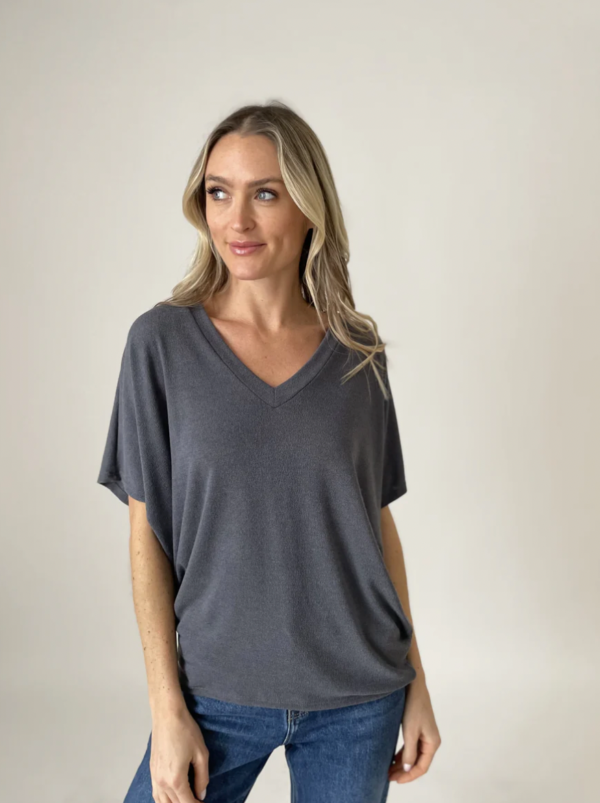 Rae top - Woodland Grey