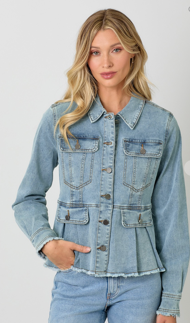 Fall Vibes Jacket - Denim