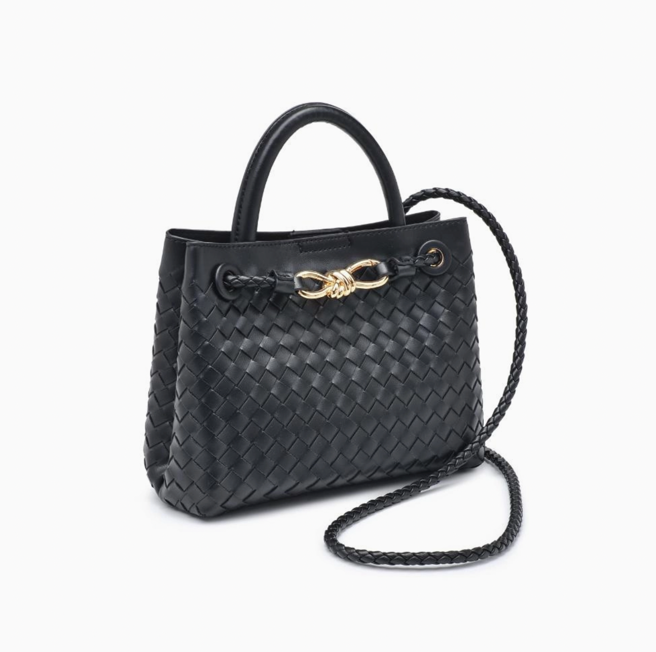 Blakely Woven Crossbody - Black