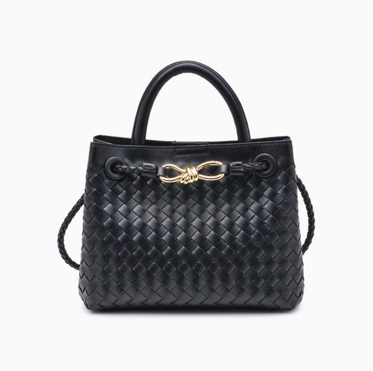 Blakely Woven Crossbody - Black